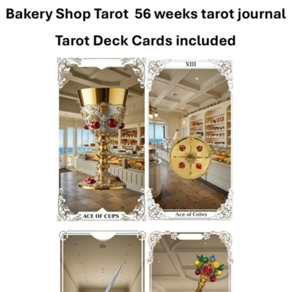 Weekly undated calendar 52 weeks tarot journal inlcludes cut out tarot deck - Picture 7 of 8